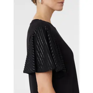 Semi-Transparent Ruffled Sleeve T-Shirt Women COMMA image-3