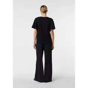 Semi-Transparent Ruffled Sleeve T-Shirt Women COMMA image-4