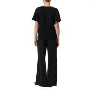 Semi-Transparent Ruffled Sleeve T-Shirt Women COMMA image-5