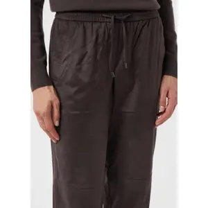 Velour jogging trousers for women COMMA image-1