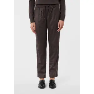 Velour jogging trousers for women COMMA image-5