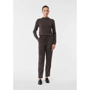 Velour jogging trousers for women COMMA image-6