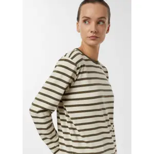 Women's long-sleeved striped T-shirt COMMA image-3