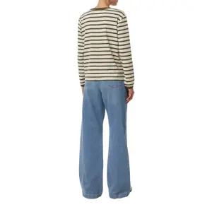 Women's long-sleeved striped T-shirt COMMA image-5