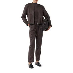 Short Velvet Style Jacket Long Sleeves Women COMMA image-5