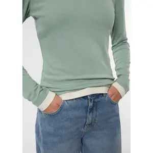 Women's Long Sleeve Viscose V-Neck T-Shirt COMMA image-3