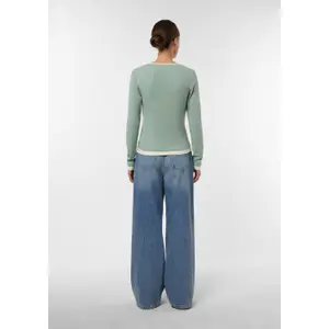 Women's Long Sleeve Viscose V-Neck T-Shirt COMMA image-4