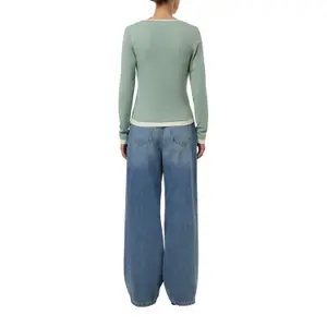 Women's Long Sleeve Viscose V-Neck T-Shirt COMMA image-5