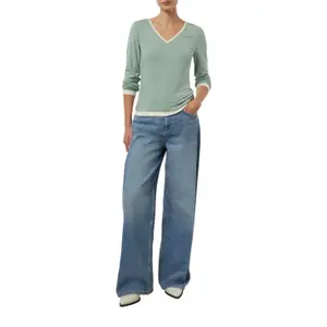 Women's Long Sleeve Viscose V-Neck T-Shirt COMMA image-6
