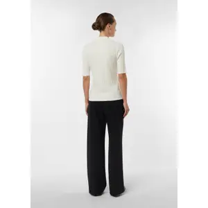 Women's Ribbed Texture Polo COMMA image-4