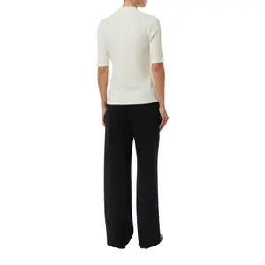 Women's Ribbed Texture Polo COMMA image-5