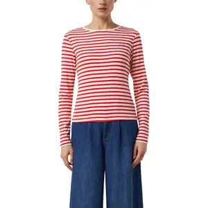 Women's Striped Jersey Long Sleeve T-shirt COMMA image-2