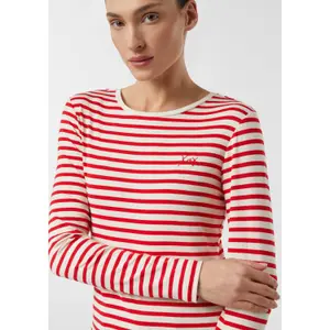 Women's Striped Jersey Long Sleeve T-shirt COMMA image-3
