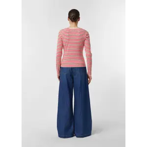 Women's Striped Jersey Long Sleeve T-shirt COMMA image-4