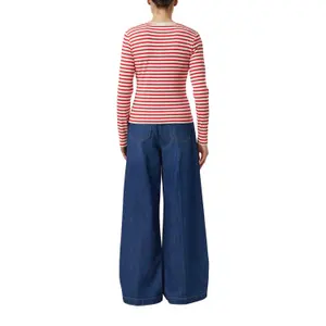 Women's Striped Jersey Long Sleeve T-shirt COMMA image-5