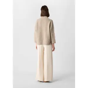Sophisticated Round Neck Jumper in Mixed Wool Women COMMA image-2