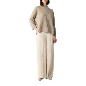 Sophisticated Round Neck Jumper in Mixed Wool Women COMMA image-5