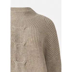 Sophisticated Round Neck Jumper in Mixed Wool Women COMMA image-6