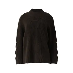 Sophisticated Round Neck Jumper in Mixed Wool Women COMMA image-0