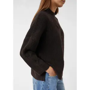 Sophisticated Round Neck Jumper in Mixed Wool Women COMMA image-4