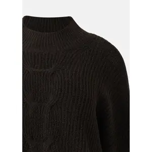 Sophisticated Round Neck Jumper in Mixed Wool Women COMMA image-6