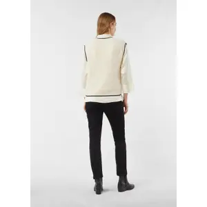 Sleeveless Colour Block Crew Neck Top Women COMMA image-4