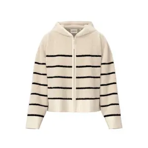 Super Soft Striped Hooded Cardigan Women COMMA image-0