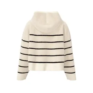 Super Soft Striped Hooded Cardigan Women COMMA image-1
