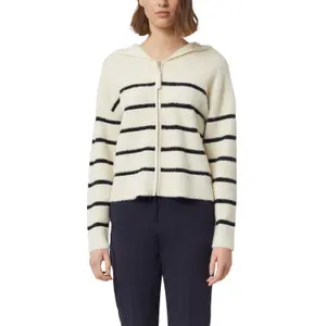 Super Soft Striped Hooded Cardigan Women COMMA image-2