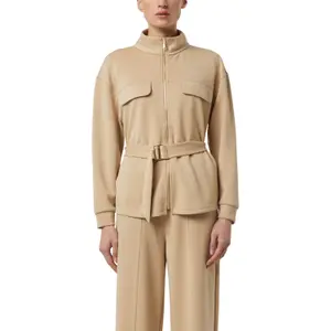 Zip-Up Jacket with Removable Belt for Women COMMA image-2