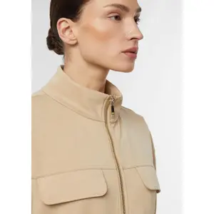 Zip-Up Jacket with Removable Belt for Women COMMA image-3
