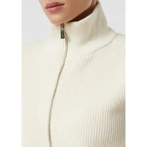 Sleeveless Zip Cardigan with Shawl Collar for Women COMMA image-3