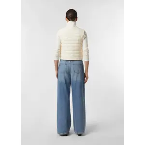 Sleeveless Zip Cardigan with Shawl Collar for Women COMMA image-4