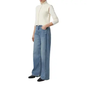 Sleeveless Zip Cardigan with Shawl Collar for Women COMMA image-6