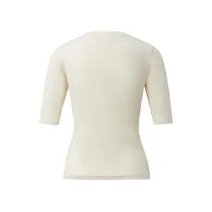 Women's Short Sleeve Soft Fabric Crew Neck Top COMMA image-1