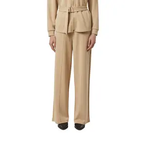 Wide Leg Jogging Trousers in Fleece Fabric for Women COMMA image-2