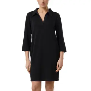 Short Jersey Polo-Style Dress with Three-Quarter Sleeves for Women COMMA image-2