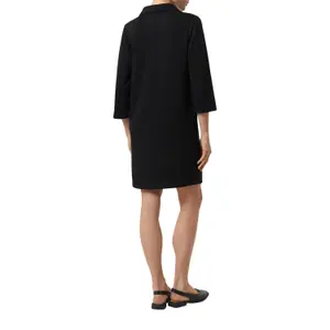 Short Jersey Polo-Style Dress with Three-Quarter Sleeves for Women COMMA image-5