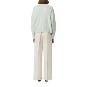 Cotton Knit Cardigan with Rolled Edge Details Women COMMA image-5