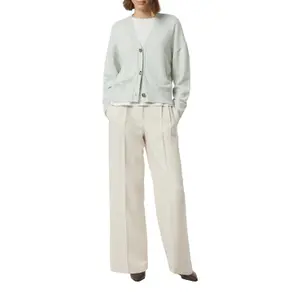 Cotton Knit Cardigan with Rolled Edge Details Women COMMA image-6