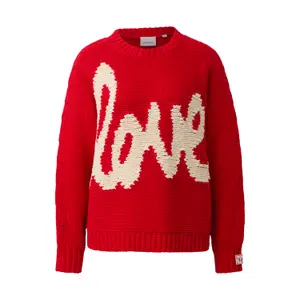 Women's Original Intarsia Pattern Crew Neck Sweater COMMA image-0