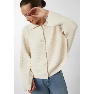 Women's Batwing Sleeve Cape Jacket with Button Fastening COMMA image-3