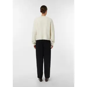 Women's Cotton Boucle Cardigan with Zip and Raglan Sleeves COMMA image-4