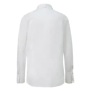 Women's Fitted Poplin Stretch Shirt with Removable Tie COMMA image-1