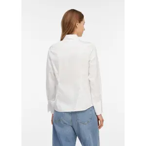 Women's Fitted Poplin Stretch Shirt with Removable Tie COMMA image-4