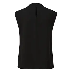 Women’s Sleeveless Shift Blouse with Shoulder Pads COMMA image-1