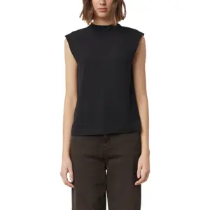 Women’s Sleeveless Shift Blouse with Shoulder Pads COMMA image-2