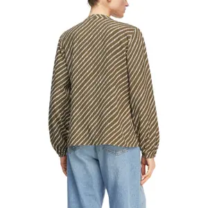 Women's Printed Long Sleeve Blouse with High Neck COMMA image-5