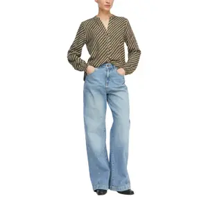 Women's Printed Long Sleeve Blouse with High Neck COMMA image-6