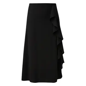 Women's Ruffle Chiffon Skirt COMMA Midi image-0